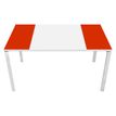 3660141220285-Table de réunion EASYDESK - L150 x P114 x H75 cm - blanc/rouge-P_79397017_1-0