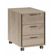 Caisson mobile MAMBO - Profondeur 60 cm - 3 tiroirs - Chêne/chocolat