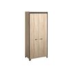 Armoire haute MAMBO - L80 x H187 x P46 - 2 portes - Chêne Sonoma/noir