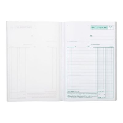 3130630032793-Exacompta - Manifold Carnet de factures avec TVA - 50 tripli - 21 x 15 cm-Avant-1