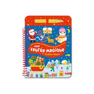 9782017885627-Mon feutre magique Joyeux Noël ! - livre de coloriage / d'activités - avec feutre à réservoir -Avant-0